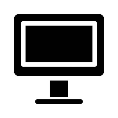 bilgisayar izleme simgesi, vektör illüstrasyonu