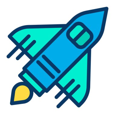 Basit uçuş simgesi, vektör illüstrasyonu