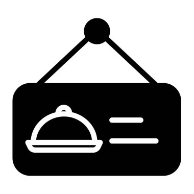 Otelde. Web simgesi basit tasarım