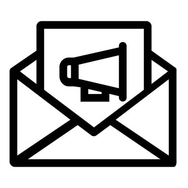 posta simgesi, vektör illüstrasyonu