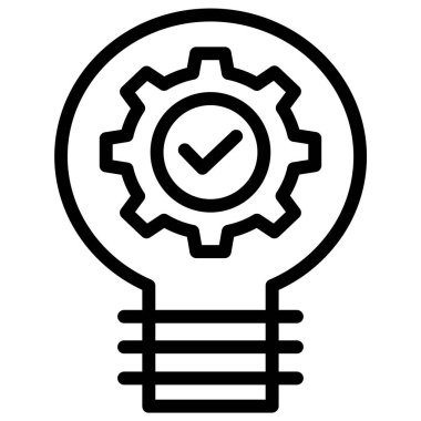 Bir fikrim var. Web simgesi basit illüstrasyon 