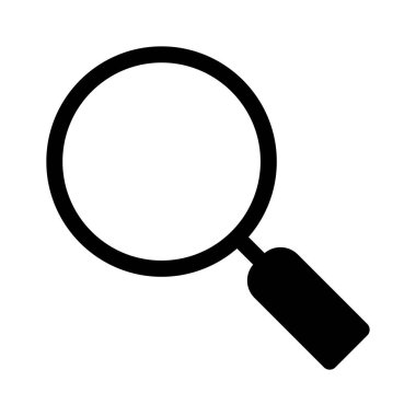 büyütme cam vektör çizgisi simgesi 