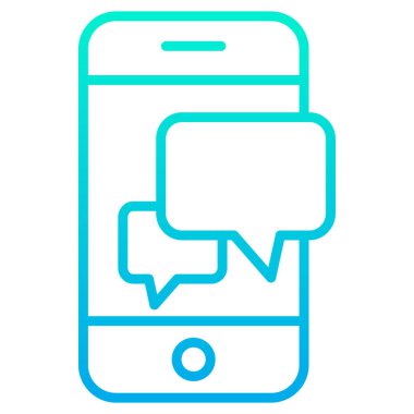 Sohbet kavramı basit sanat vektörü illüstrasyonu 