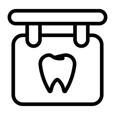 Hastane yönetim kurulu web simgesi basit vektör illüstrasyonu