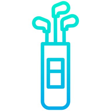 golf ikonu vektör illüstrasyonu