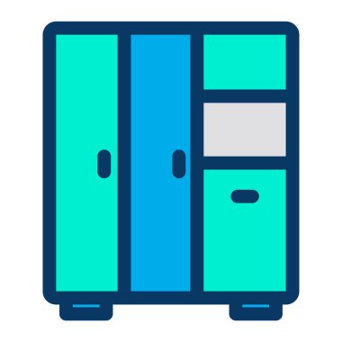 Dolap simgesi vektör illüstrasyonu