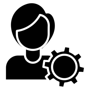 yönetim web simgesi basit illüstrasyon