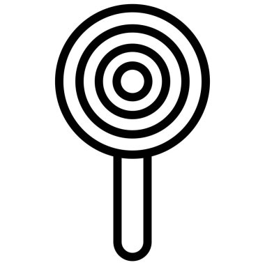 Lolipop Web simgesi basit vektör illüstrasyonu