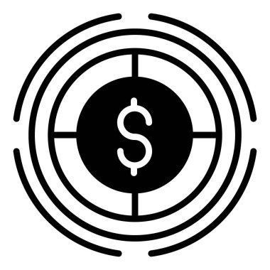 hedef simge vektör illüstrasyonu