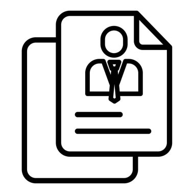 Basit UI profili simgesi, vektör illüstrasyonu