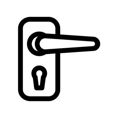 Kapı. Web simgesi basit illüstrasyon