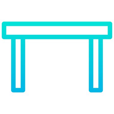 Tablo basit simgesi, vektör illüstrasyonu