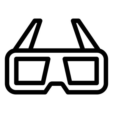 Gözlük. Web simgesi basit illüstrasyon