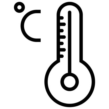 Termometre. Web simgesi basit tasarım