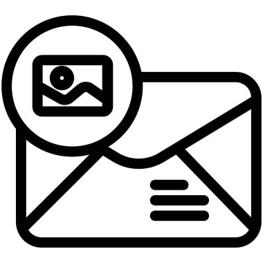 posta simgesi, vektör illüstrasyonu