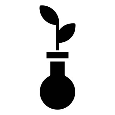 Bitki. Web simgesi basit illüstrasyon