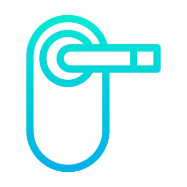 Kapı. Web simgesi basit illüstrasyon