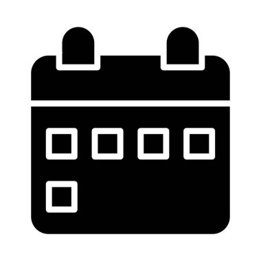 Takvim. Web simgesi basit illüstrasyon