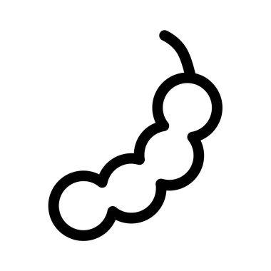 Yiyecek ve sebze sembolünün vektör çizimi