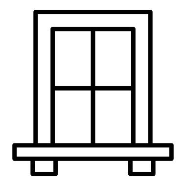 Pencere. Web simgesi basit illüstrasyon