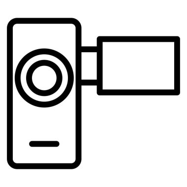 Kamera. Web simgesi basit illüstrasyon 