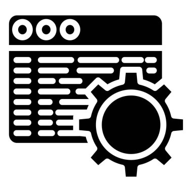 Veri. Web simgesi basit illüstrasyon