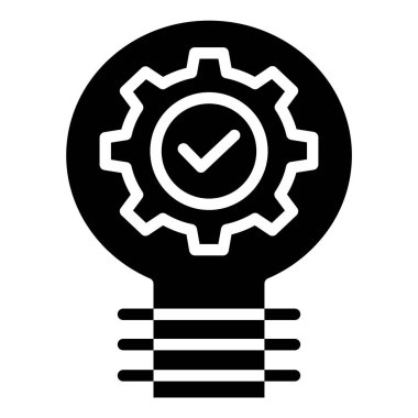 Bir fikrim var. Web simgesi basit illüstrasyon 