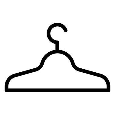 Kumaş askısı. Web simgesi vektör illüstrasyonu