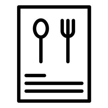 menü web simgesi basit vektör illüstrasyonu