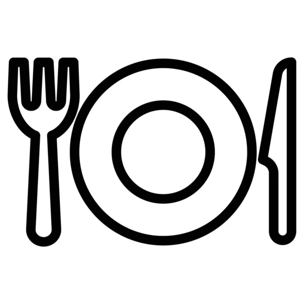 Icono Comida Simple Ilustración Vectores — Archivo Imágenes Vectoriales