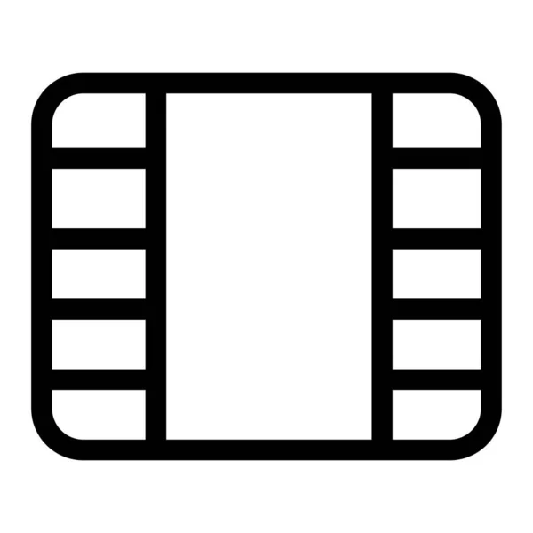 Einfaches Video Symbol Vektorillustration — Stockvektor