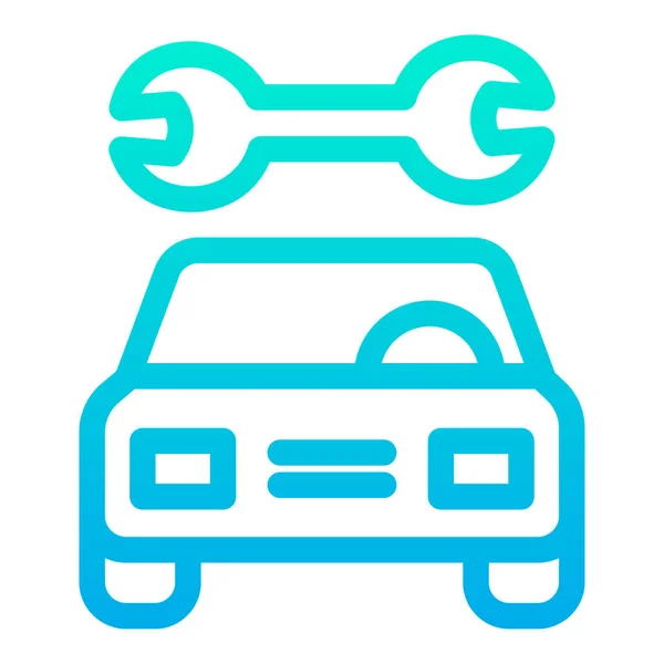 Illustration Vectorielle Icône Service Réparation Automobile — Image vectorielle
