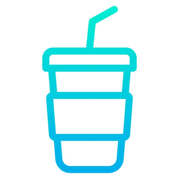 Soda Web Symbol Einfache Illustration — Stockvektor