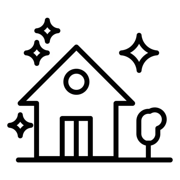 Icono Casa Simple Ilustración Vectorial — Archivo Imágenes Vectoriales