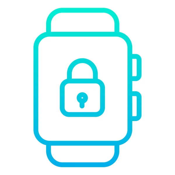 Simple Smartwatch Icono Vector Ilustración — Archivo Imágenes Vectoriales