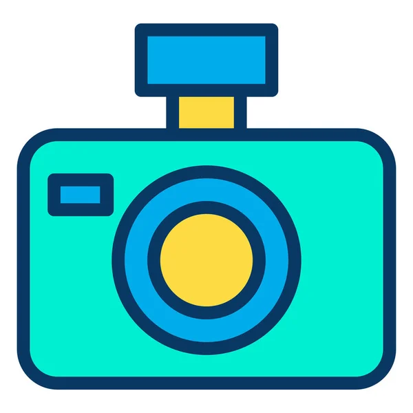 Camera Web Icon Simple Illustration — Stock Vector