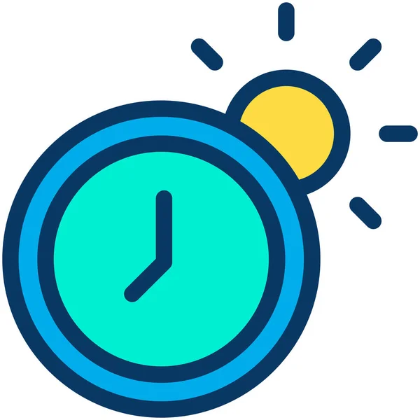 Icono Tiempo Simple Ilustración Vectorial — Vector de stock