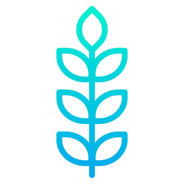 Wheat Plant Web Icon Vector Illustration — 스톡 벡터