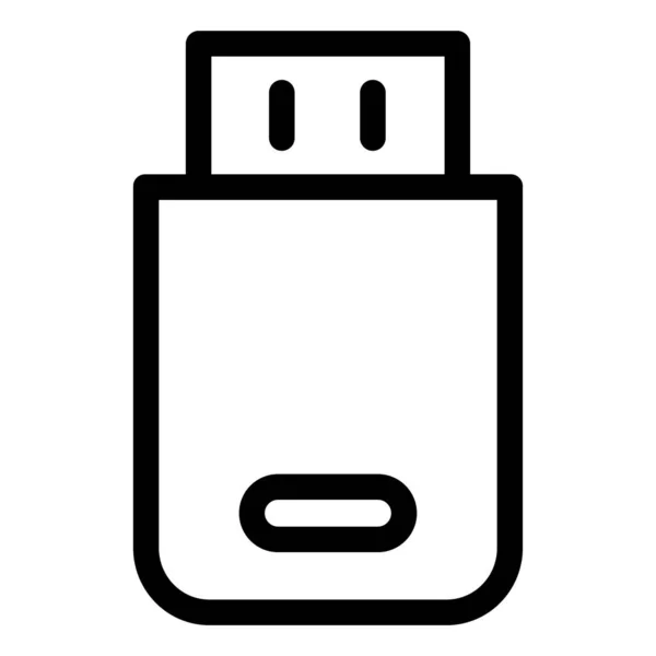 Usb Dugó Egyszerű Ikon Vektor Illusztráció — Stock Vector