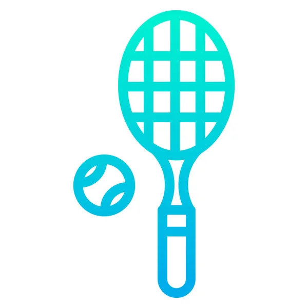 Teniszütő Egyszerű Illusztráció — Stock Vector