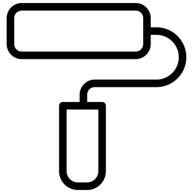 Vektör simgesi, basit bir resim çizimi, boya fırçası