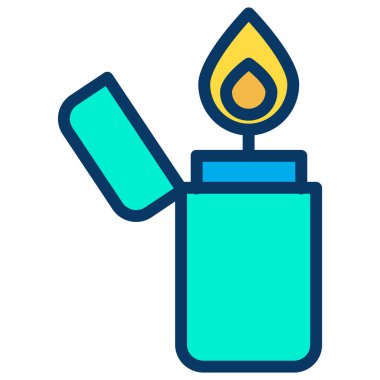 Çakmak. Web simgesi basit illüstrasyon