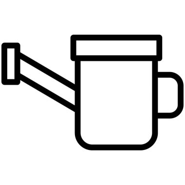 Basit sulama kutusu simgesi, vektör illüstrasyonu