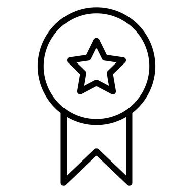 birincilik ödülü vektör simgesi. Madalya. Web basit illüstrasyonu