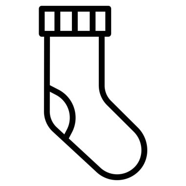 çoraplar beyaz arkaplanda basit vektör simgesi