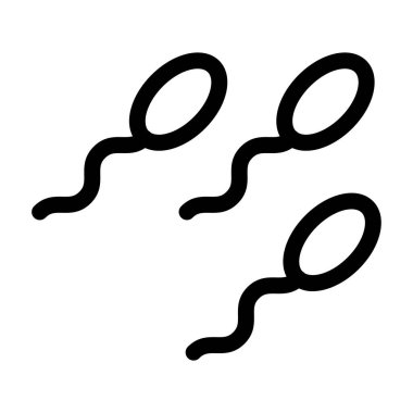 Sperm. Web simgesi basit illüstrasyon