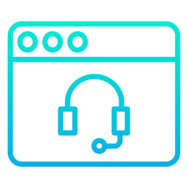 Basit simge, vektör illüstrasyonunu destekle