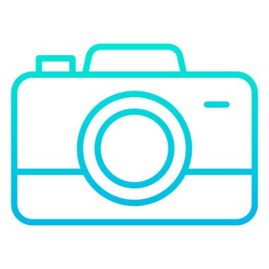 Kamera. Web simgesi basit illüstrasyon 