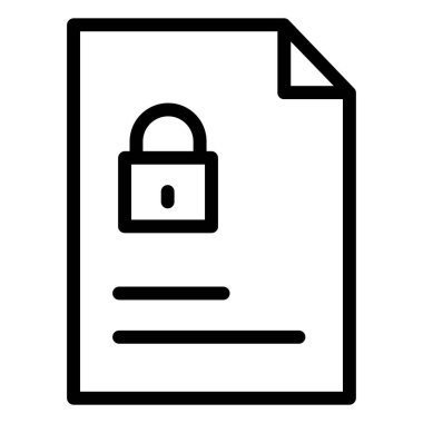 belge ikon vektör illüstrasyonu