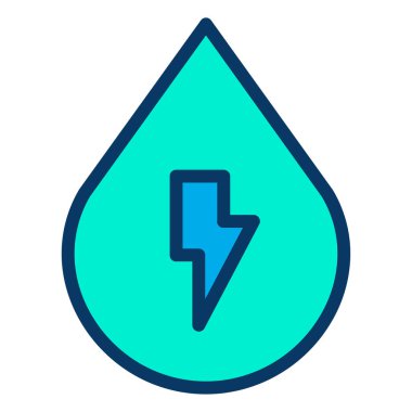 damla simgesi, vektör illüstrasyonu